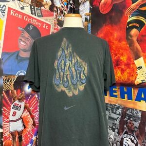 Vintage Nike Air Bakin Flame Logo Tee Rare‎ Banned Recalled Logo Era Sz XL